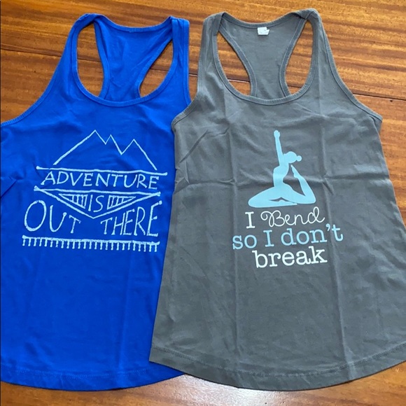 Next Level Apparel Tops - 2 Racerback Tank Tops